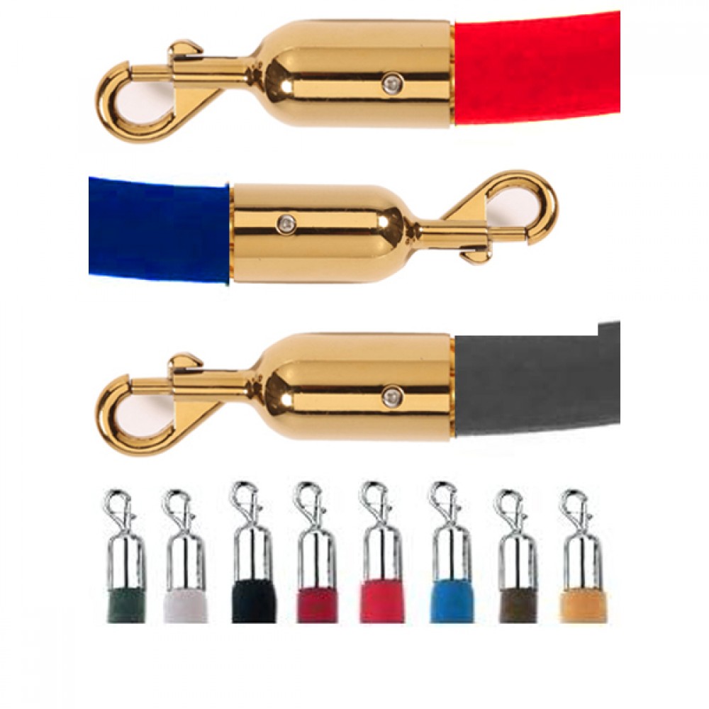 Altin kancalı kadifeli halat