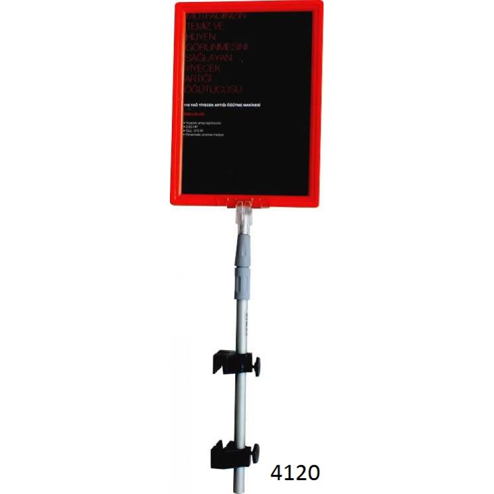 Vidalı tel sepet çerçeve takımı (poster etiket standı)