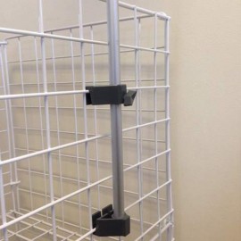 Vidalı tel sepet çerçeve takımı (poster etiket standı)