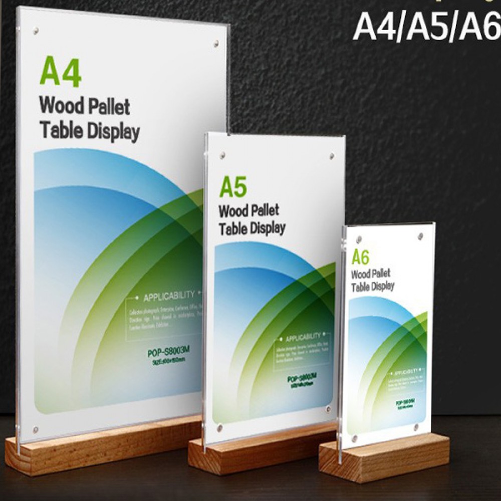 Ahsap Tabanli T Dikey Etiketlik(Menuluk)